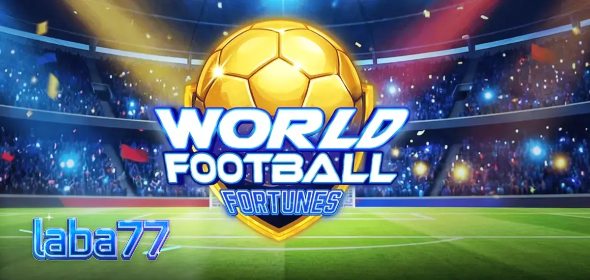 Tampilan visual grid permainan slot World Football Fortunes dengan elemen sepak bola